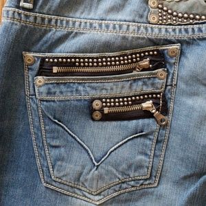 Robin's Jean | Jeans | New Mens Robin Jean Bcke Tabacco Studs Lthr ...